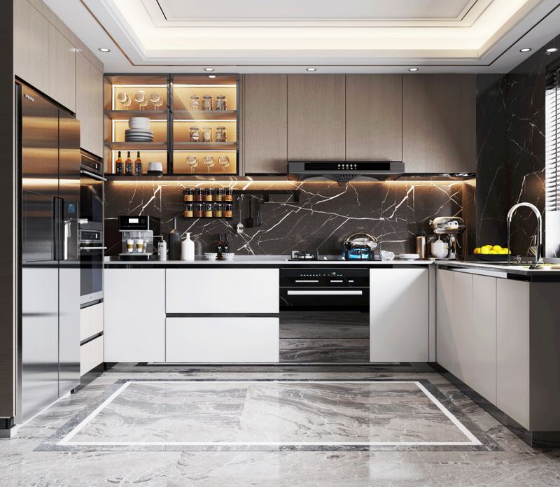 全屋定制品牌：装修厨房时是先装橱柜还是先铺地板?  